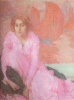 Aman-Jean, Edmond Francois - Dame en Rose( Lady in Pink)